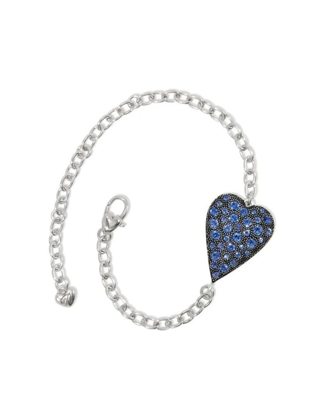 BRIGHTON Glisten BLUE Heart Bracelet Style JF8131   $72  New with tag